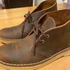Brown Clark’s boots